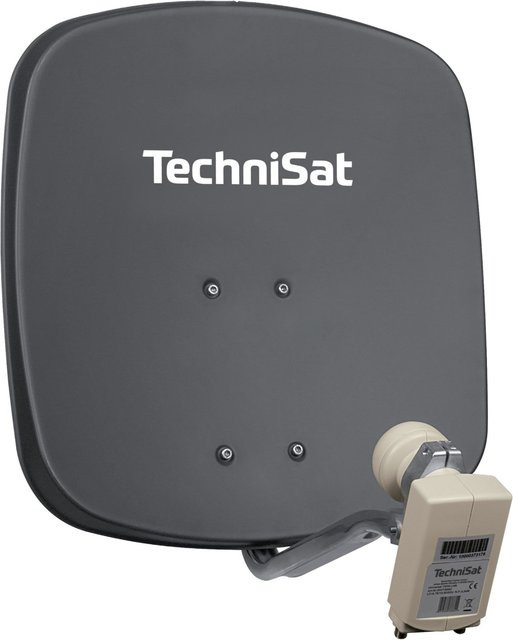 Technisat DigiDish 45 Universal-Twin-LNB Satellitenantenne in Schiefergrau - Bild 1