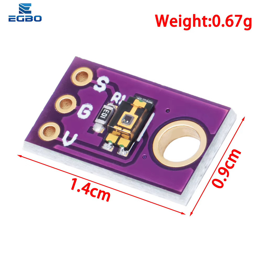 egbo smart electronics TEMT6000 Lichtsensor Modul zur Messung der Lichtintensität in Lila - Bild 2