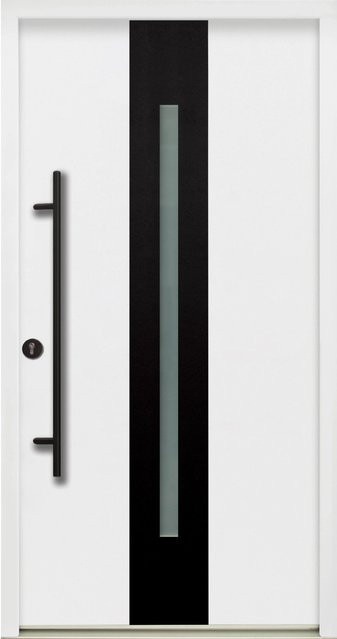 Splendoor Haustür ThermoSpace Prime Dublin Weiß mit Glaseinsatz Anschlag Links B: 100 cm, H: 210 cm - Bild 1