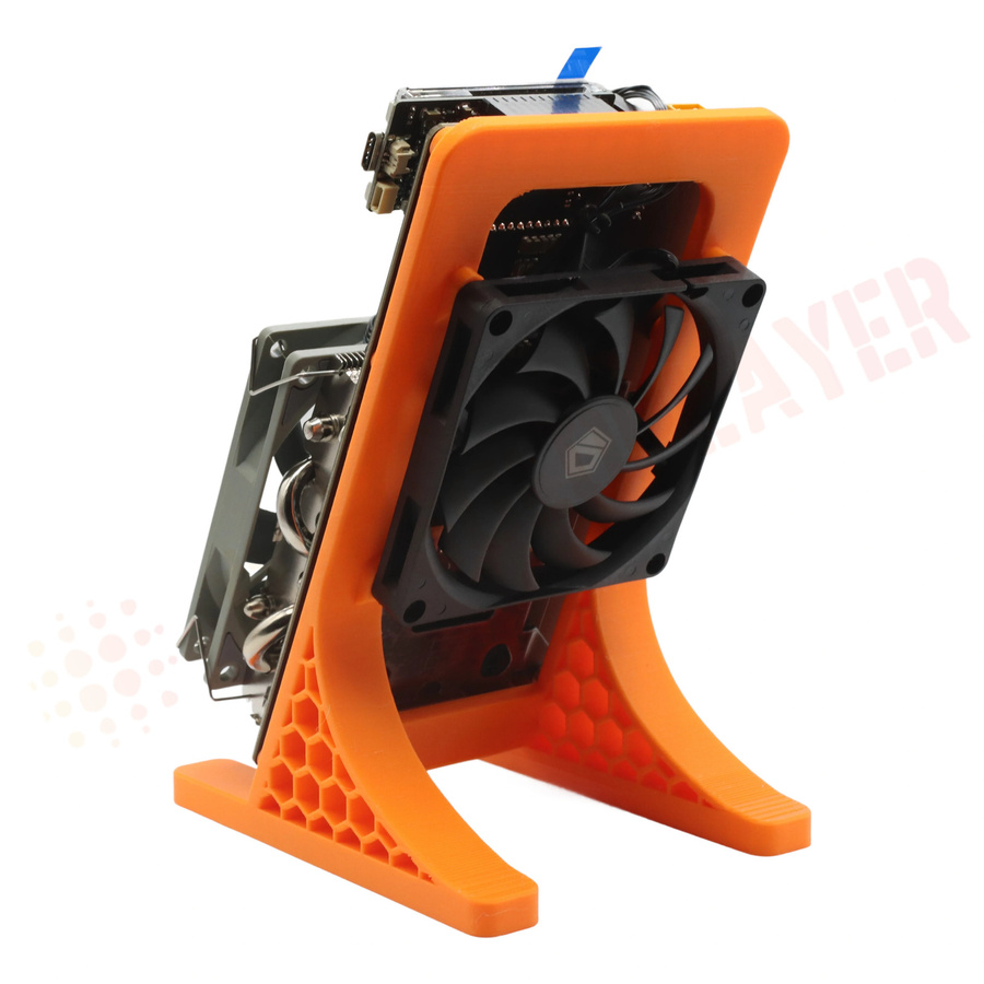NerdQaxe++ Rev 6.1 Bitcoin Miner BTC Mining Maschine in Orange mit BM1370 Chip und Sha-256 Algorithmus, 6TH/s, 120W - Bild 2