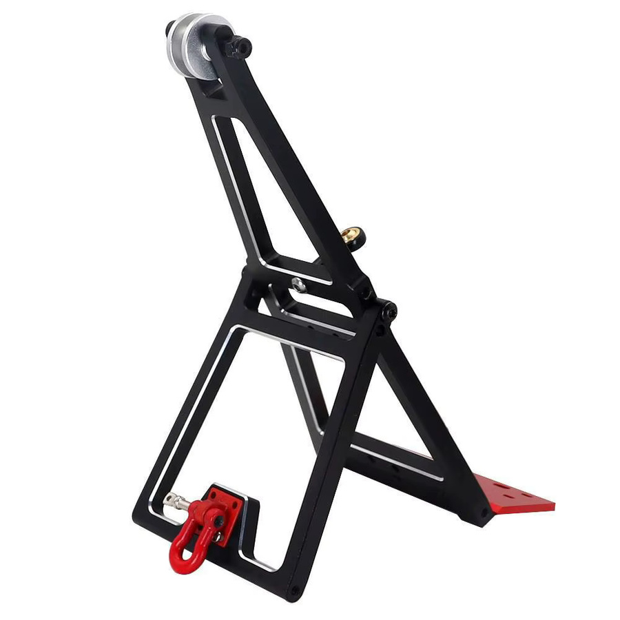AJRC Winde Lkw Anhänger Kran Arm Kit, 1/10 Maßstab, Metall, Schwarz - Bild 1