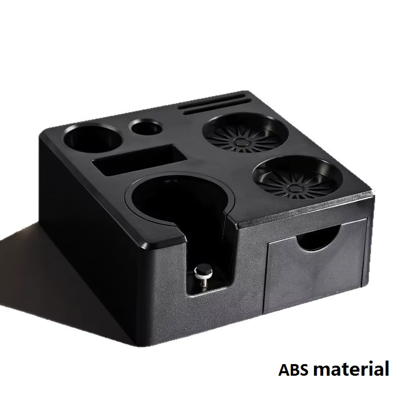Kanone Espresso Tamper Station aus ABS mit Schublade und Siebträger Halter in Schwarz, passend für 51-58mm Tampers - Bild 5