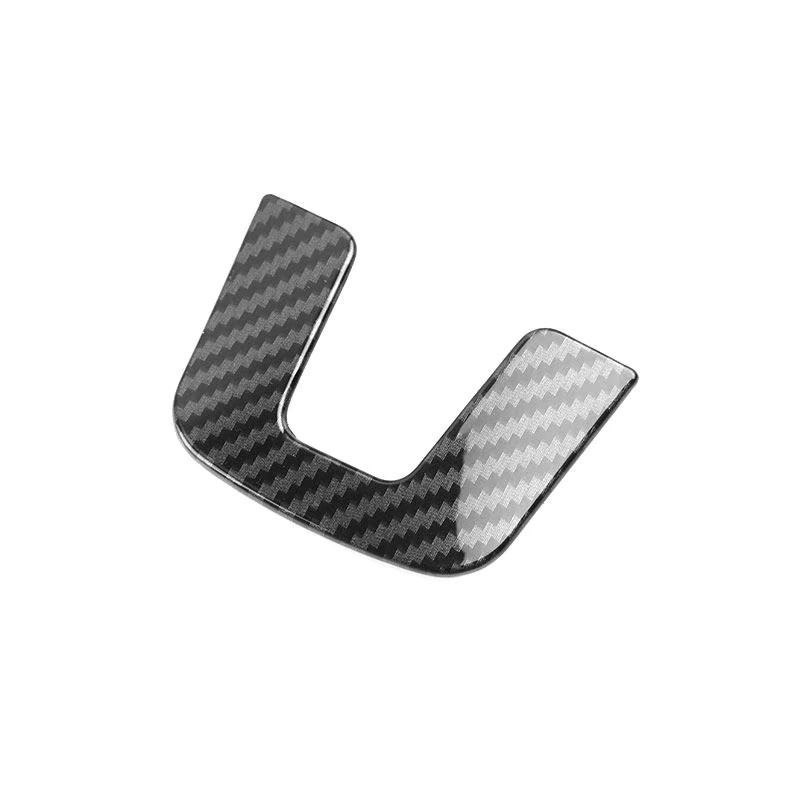 FOXSN Lenkrad Panel Abdeckung in Carbonfaser Textur für VW Golf MK6, Passat B7, CC, Jetta, Tiguan und Caddy, Farbe: Schwarz - Bild 2