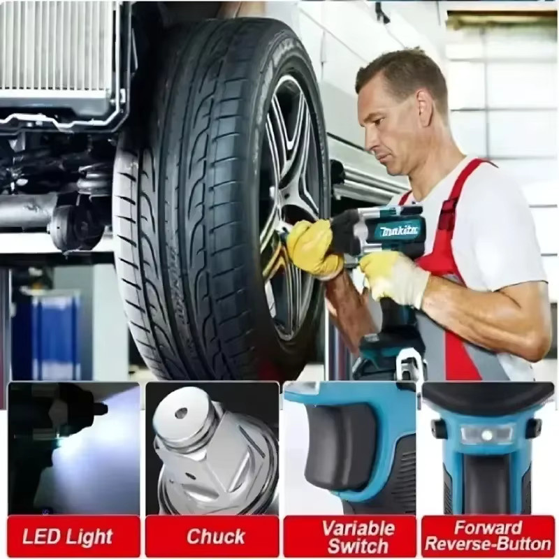 Makita DTW700 18V Akku-Schlagschrauber mit bürstenlosem Motor und 1000Nm Drehmoment inkl. Akku - Bild 7