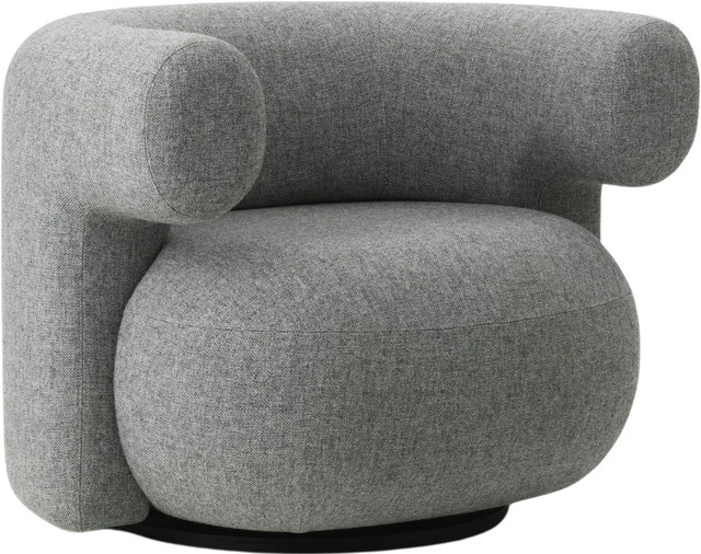 Normann Copenhagen Burra Lounge Sessel mit integrierten Armlehnen und Stoffbezug - Bild 1