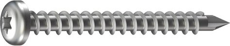 Mr. GARDENER Bohrschraube aus Aluminium in Silber, Durchmesser: 5,5 mm, Länge: 60 mm, 100 Stück - Bild 1