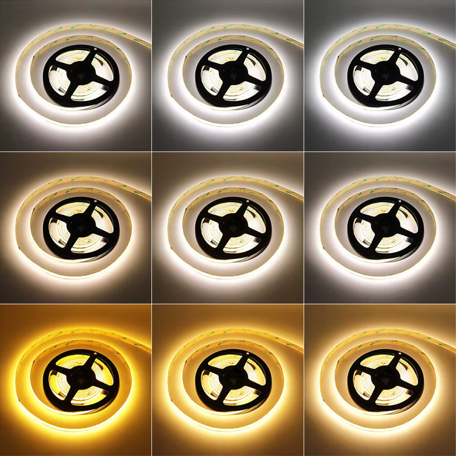 Cooleeon CCT COB LED-Streifen dimmbar, lineare Lichtleiste mit CRI 90, 12 V, Breite: 5 mm oder 10 mm - Bild 4
