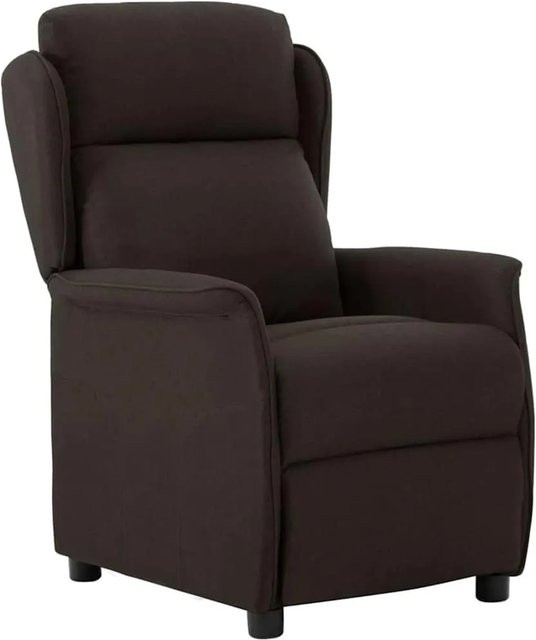 vidaXL Relaxsessel Dunkelbraun mit Stoffbezug, B/T/H: 67,5 x 93,5 x 101,5 cm - Bild 1