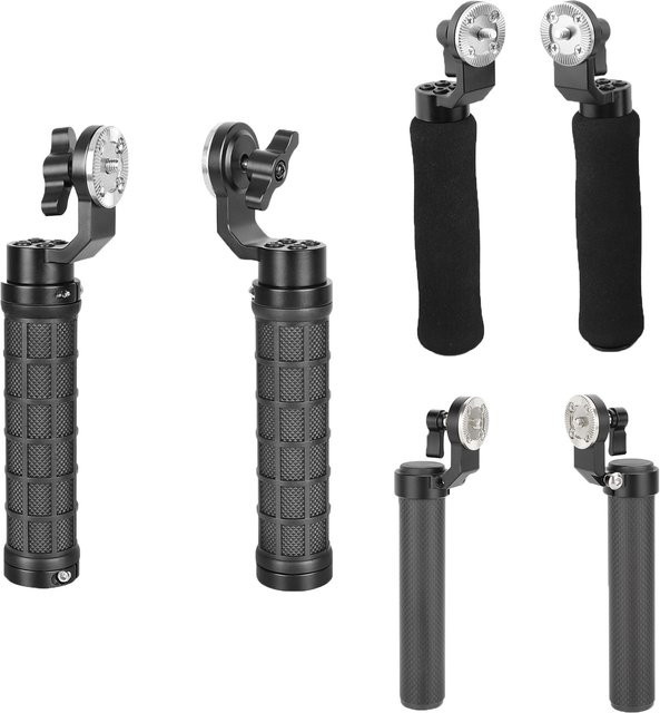 Hdrig Universal Kamera Handgriff mit ARRI Rosette und M6 Daumenschraube in Schwarz für DSLR Kamera Schulter Montage Rig - Bild 1