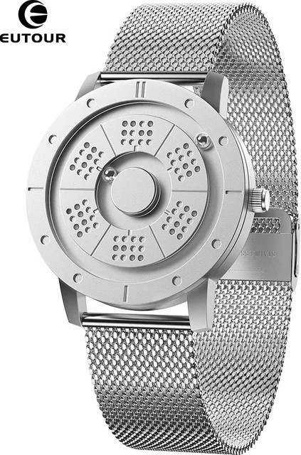 EUTOUR Armbanduhr Quarz, Edelstahl, Schwarz, Unisex - Bild 1