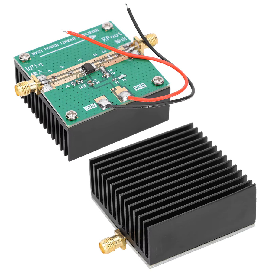 KKMOON RF2126 HF-Leistungsverstärker 400-2700 MHz 2,4 GHz 1 W mit Kühlkörper in Grün - Bild 3