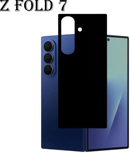 Samsung Displayschutzfolie aus 9H gehärtetem Glas für Galaxy Z Fold 7 6 5 4 3 Ultra in Schwarz mit voller Abdeckung - Bild 1