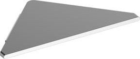 Keuco Eckduschablage Edition 400 aus Aluminium in Silber-eloxiert, B/T: 24,2 x 24,5 cm - Bild 1