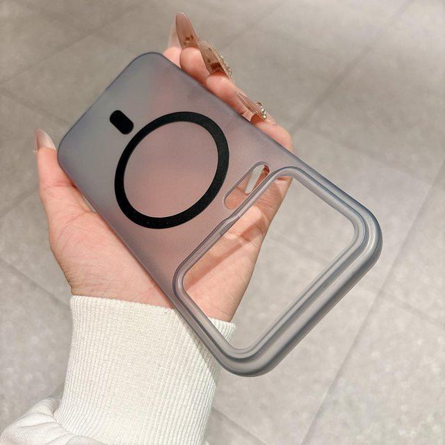 Magnetische Silikon Schutzhülle für Xiaomi 15 14 13 Pro Ultra Matt Transluzent TPU Case in Grau und Transparent - Bild 1