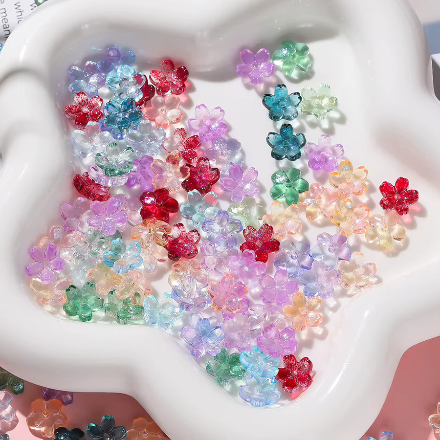 Sakura Blume Lampwork Glas Spacer Perlen, 20 Teile/Los - Bild 4