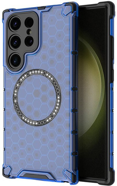Samsung Techsuit HoneyComb Shield MagSafe-Hülle für Galaxy S24 Ultra S928 in Blau - Bild 1