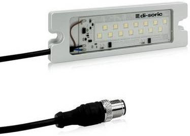 Di-soric 210537 LED-Maschinenbeleuchtung in Weiß mit IP67 Schutzart und rechteckigem Design - Bild 1