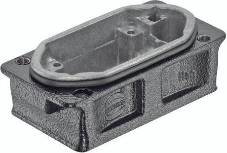 HARTING Anbaugehäuse 09 40 506 0311 in Grau aus Aluminium - Bild 1