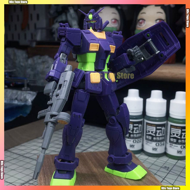 Bandai Gundam HG RX-78-2 Lila Einheit 01 Ver, Bausatz, 1/144 Maßstab, Roboter - Bild 1