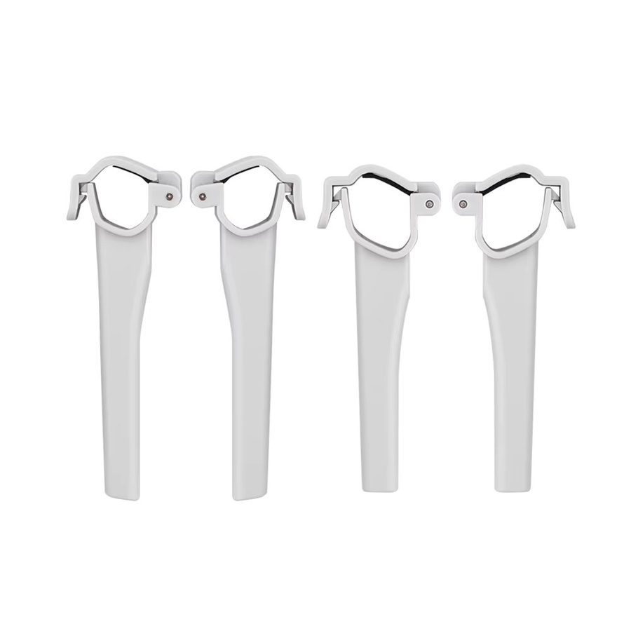 4-teiliges faltbares Landegestell in Weiß für deine DJI Mini 3 Pro Drohne mit Schnellverschluss-Funktion - Bild 2