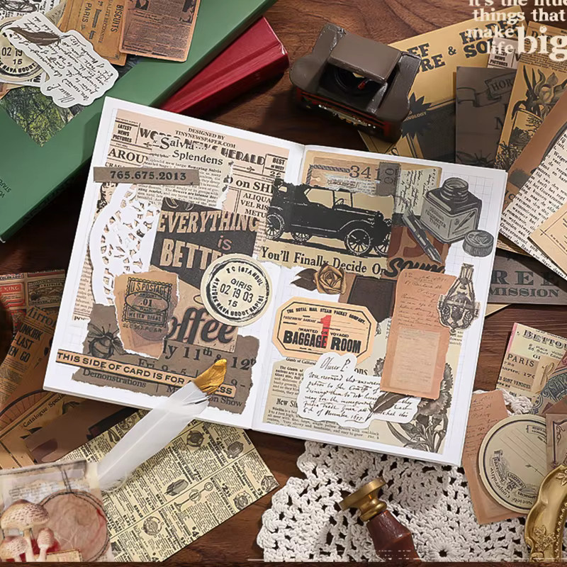 Mr. Paper Old Time Memory Series Vintage Scrapbook Papier, 100 Blatt, Multicolour - Bild 4