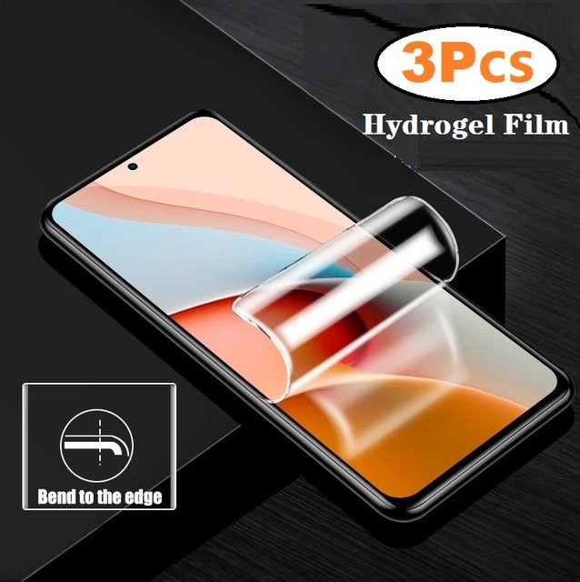 3 Stück Hydrogelfolie für Xiaomi Redmi Note 14 Pro Plus Displayschutzfolie transparent - Bild 1
