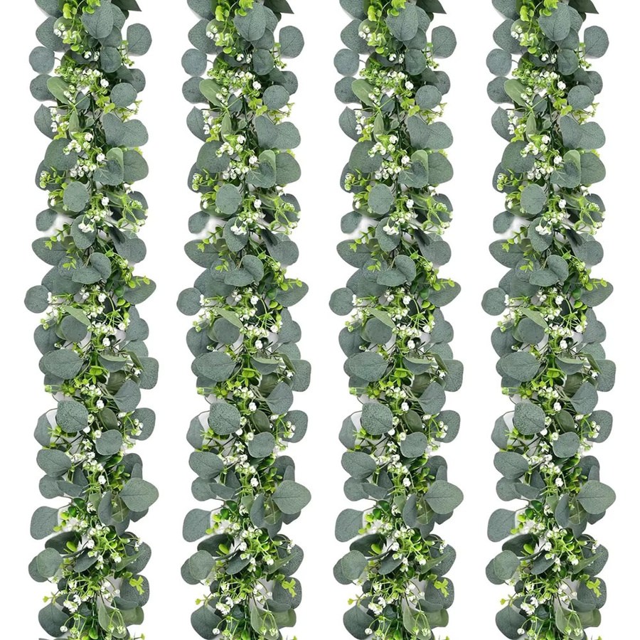 Künstliches grünes Laub für Dekorationen im Garten, bei Hochzeiten oder als Weihnachtsdekoration zum Aufhängen - Bild 5