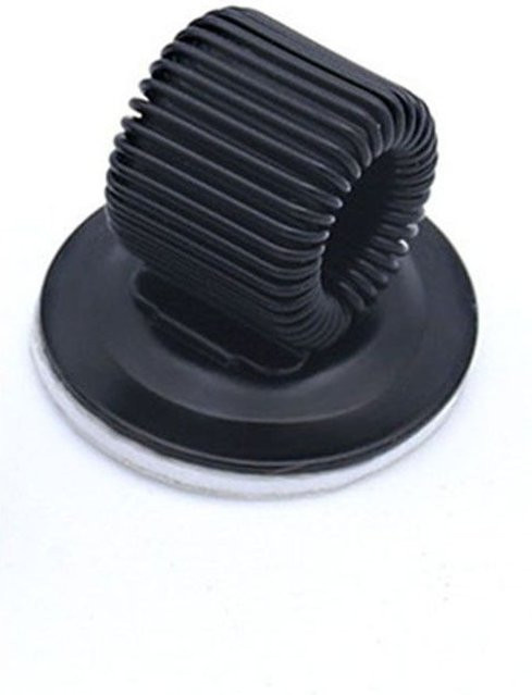 Binchi Cultural Supplies Multifunktionaler Stiftclip-Halter mit Federung und Selbstklebefläche, Schwarz - Bild 1