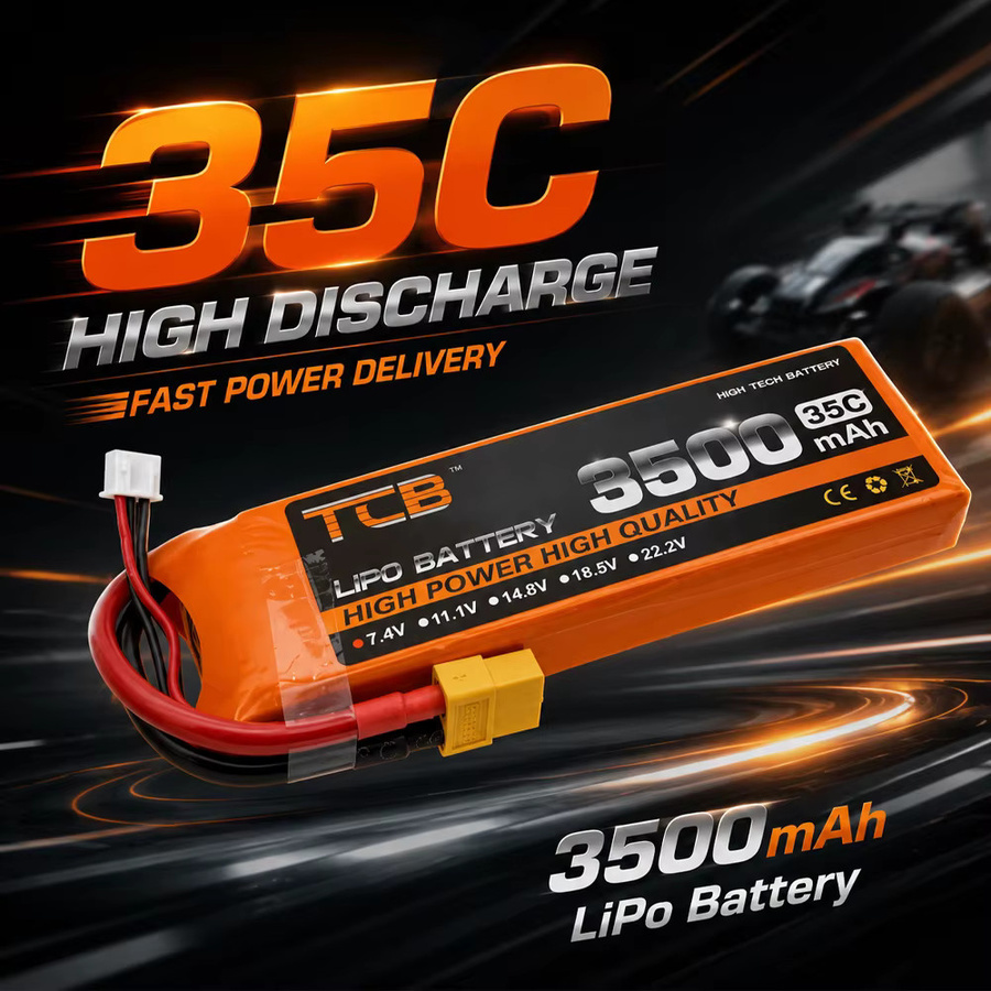 HONGXUNJIE LiPo-Akku 3500mAh mit XT60-Stecker für FPV-Drohnen, RC-Autos und Flugzeuge - Bild 3