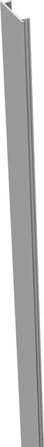 GroJa Alu-Stecksystem Pfostenabdeckleiste aus Aluminium in Silbergrau, Höhe: 190 cm - Bild 1