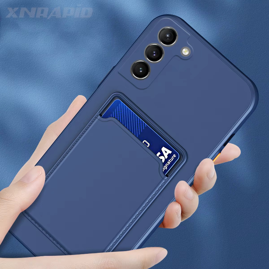 Funda Silikon Handyhülle mit Kartenfach für Samsung Galaxy A15 A16 A17 A25 A34 A35 A37 A52 A55 A56 A57 A36 als Brieftasche in Grün - Bild 2