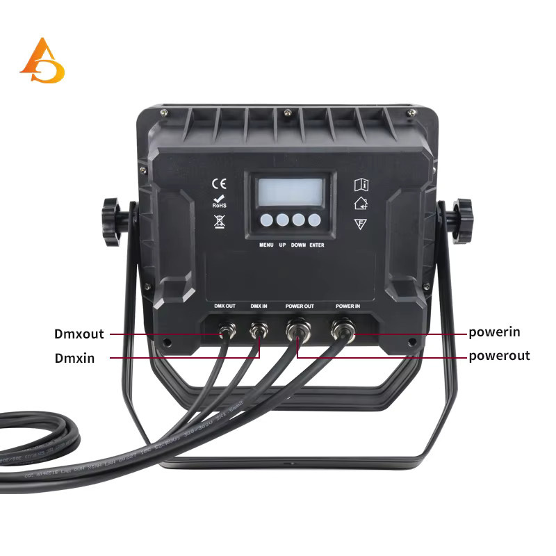 DMX LED Outdoor Par Licht Quadratisch IP65 Wasserdicht RGBWA UV 6in1/RGBW 4in1 Bühnenbeleuchtung - Bild 5
