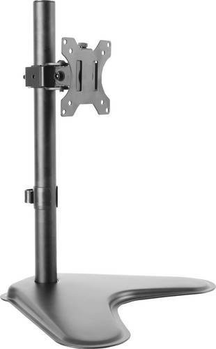 LogiLink Monitor-Standfuß BP0044 Schwarz, Höhenverstellbar, Neigbar, Schwenkbar und Drehbar für Displays von 33,0 cm bis 81,3 cm - Bild 1