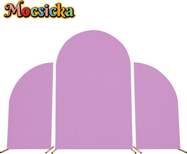 3er Set MOCSICKA Spandex Hintergrundstoffe für Hochzeitsbögen und Partydekorationen - Bild 1