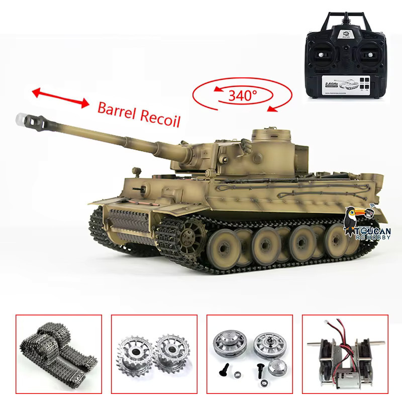 HENG LONG Tiger I RC Panzer, 1:16, Metall, ferngesteuert - Bild 2