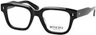 Mister Spex Rae 1803 Korrektionsbrille, Vollrand, Quadratisch, Schwarz, Unisex, Kunststoff - Bild 1