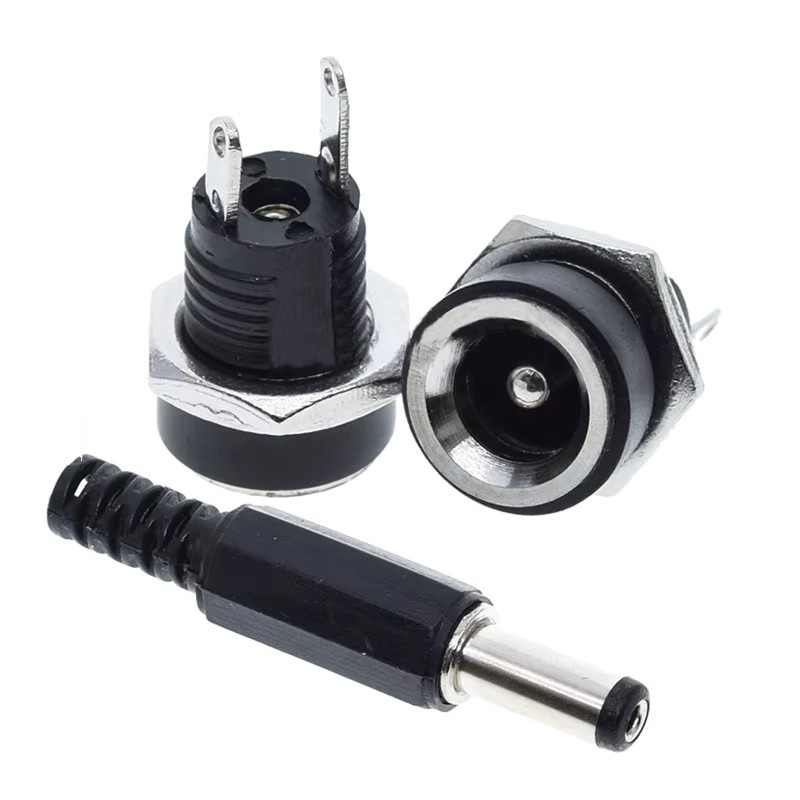 Si Tai&SH DC-Stromadapter Set DC-022B mit 5 Paar Buchse-Stecker Verbindungen in Schwarz, 2,1 x 5,5 mm - Bild 3