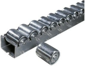 Bito Rollenleiste PDS mit Zylinderrolle aus Stahl, verzinkt, Farbe: Silber, H x B x T: 8,3 x 240 x 9,6 cm - Bild 1