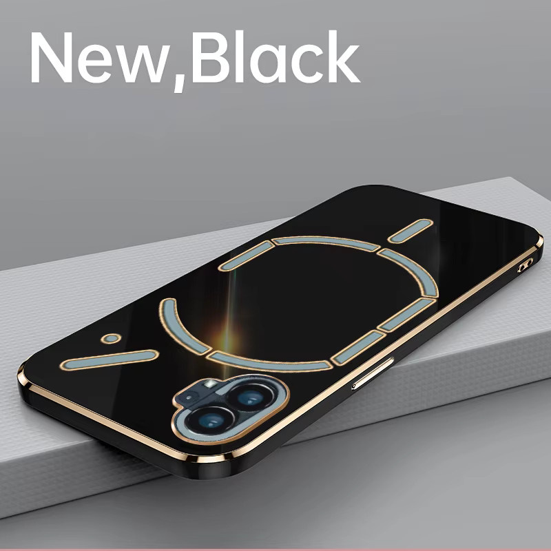 Stoßfeste Silikon-TPU Schutzhülle für Nothing Phone 1 5G in Schwarz - Bild 1