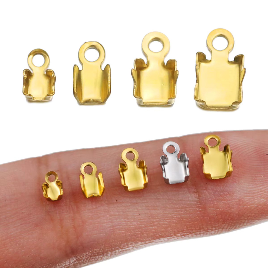 JHNBY Ohrringe, Edelstahl-Kabelklemmen, 2–4 mm, mehrfarbig - Bild 3