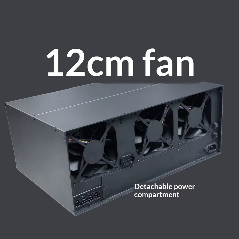 VBNM M424 24-Bay DAS-Speichergehäuse in Schwarz mit Hot-Swap für 2,5 und 3,5 Zoll SATA SAS Festplatten, 12Gb Backplane und 550W Netzteil - Bild 2