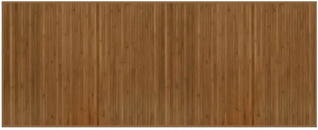 vidaXL Teppich Rechteckig Braun aus Bambus und Polypropylen B/T: 80 x 200 cm - Bild 1