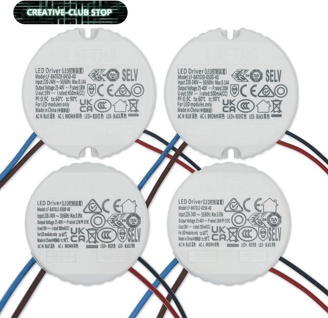 Lifud LED-Treiber Netzteil mit siliziumgesteuertem Gleichrichter, 25–40 V, weiß - Bild 1