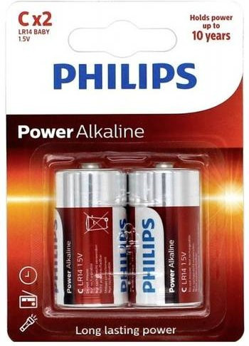 Philips Power LR14 Baby C Alkali-Mangan Batterien 1.5V, 2er Pack - Bild 1