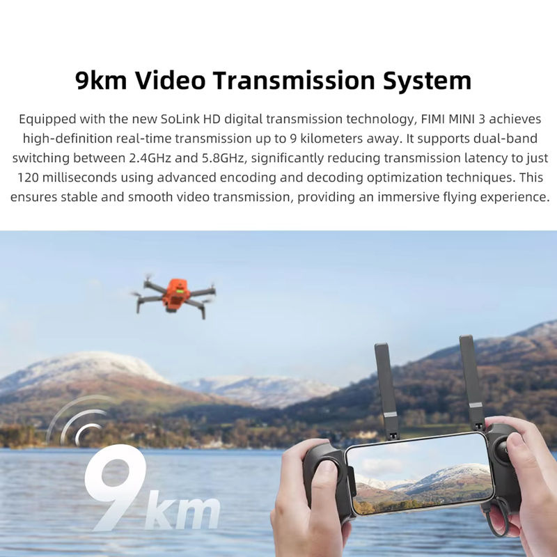 FIMI MINI 3 Kameradrohne mit 4K 60 fps, 48 MP Sensor und 9 km Flugentfernung - Bild 2