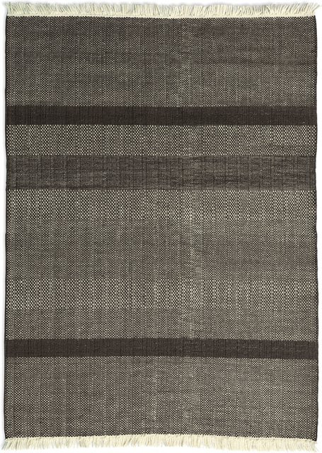 Nanimarquina Tres Texture Teppich handgeknüpft mit Wolle und Viskose in Gold, Schwarz und Braun - Bild 1