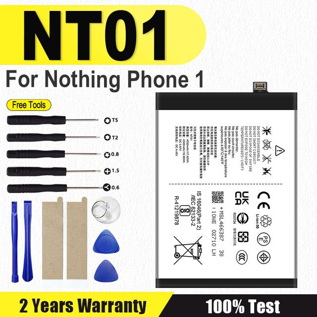 Nothing NT01 Akku mit 4500 mAh für Nothing Phone 1 in Schwarz inklusive Werkzeuge - Bild 1