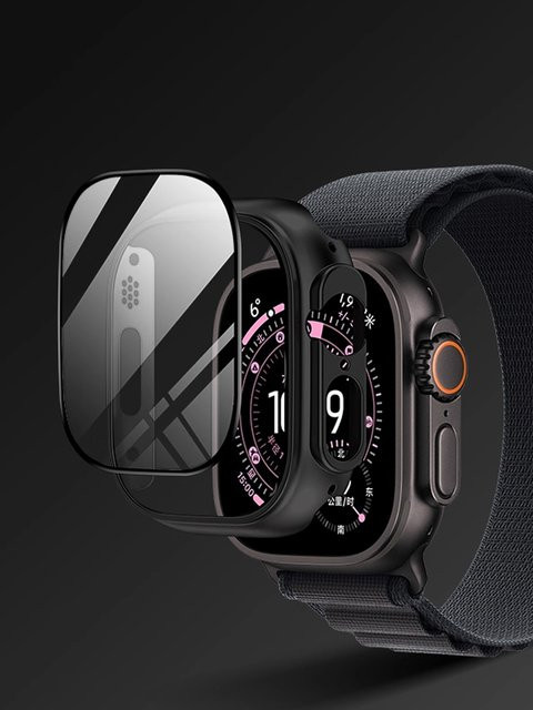 LCAPLE Hülle für Apple Watch Ultra 3, 49 mm, PC, Schwarz - Bild 1