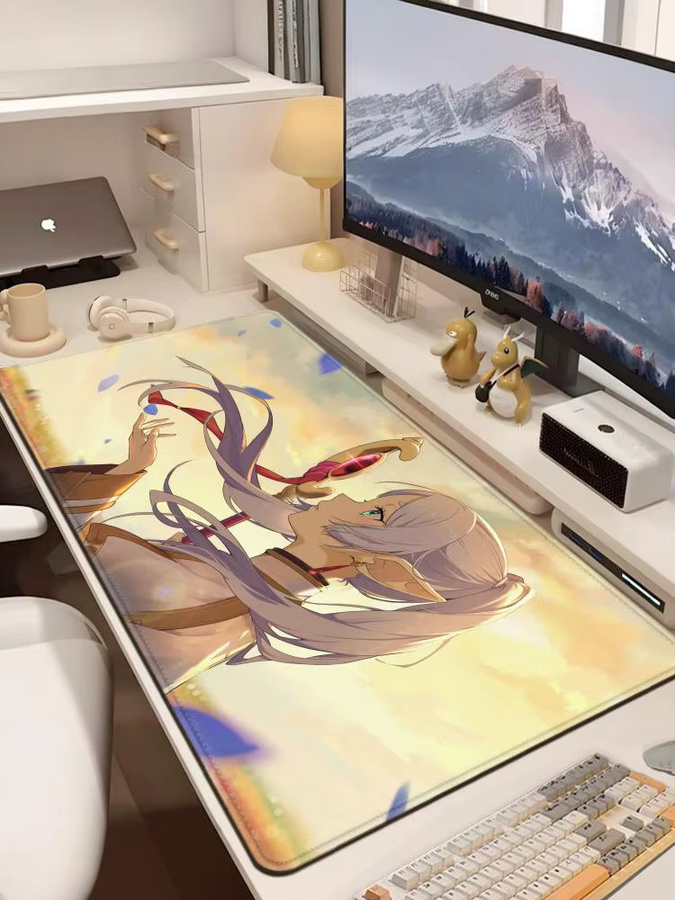 HYBXAXC Mauspad Frieren Beyond Journeys End Anime Design XXL Schreibtischunterlage Multicolour - Bild 5