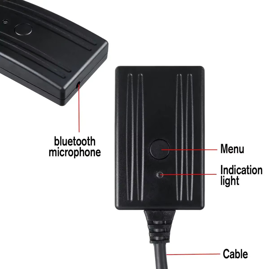 Becker Bluetooth AUX-Adapter für Porsche Mexico Traffic Pro, kabelloses HiFi-AUX-Modul mit Freisprecheinrichtung, Schwarz - Bild 3